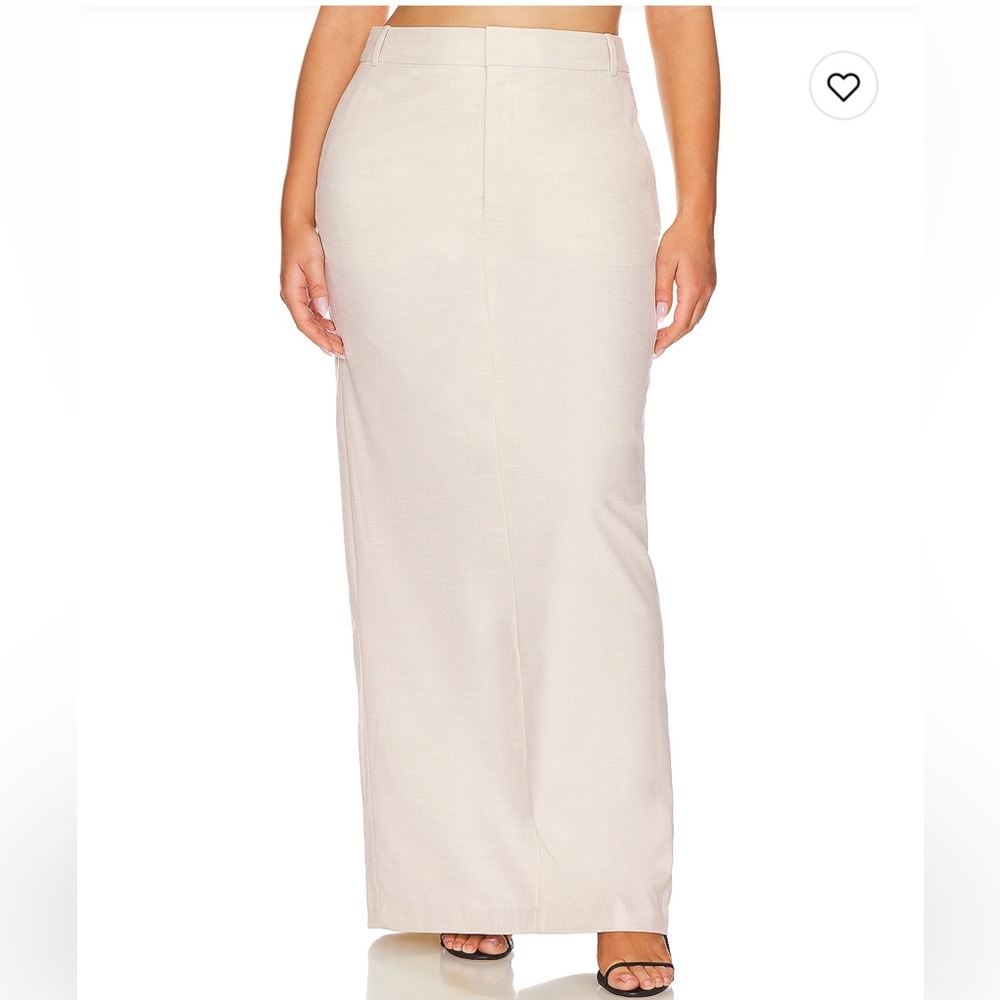 NWT - L'Academie Cream Maxi Skirt - Picture 3 of 7
